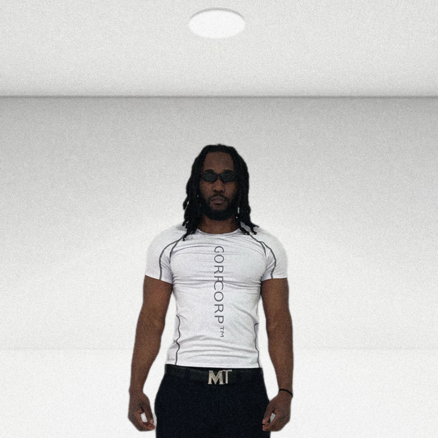 GORPCORP™ ACTIVE TEE - WHITE/BLACK CONTRAST