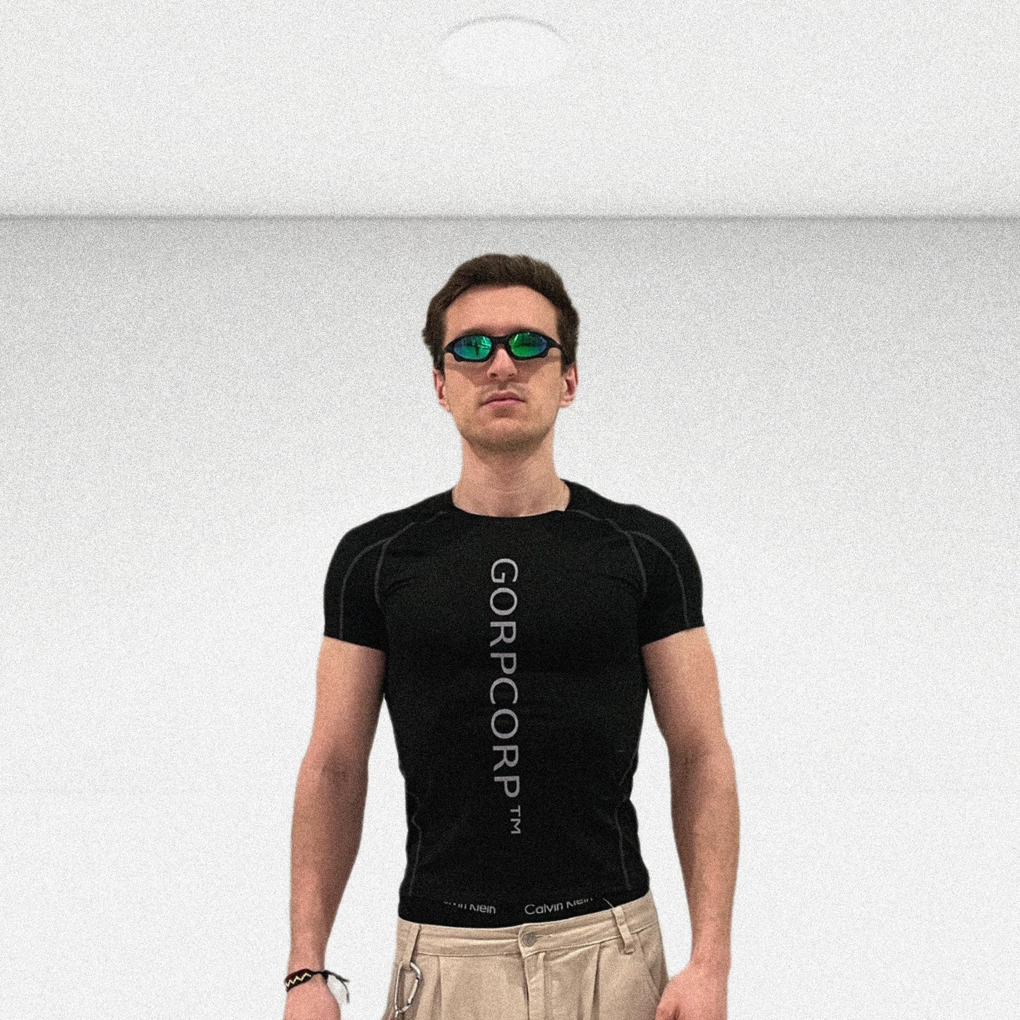 GORPCORP™ ACTIVE TEE - Black / Gray Contrast