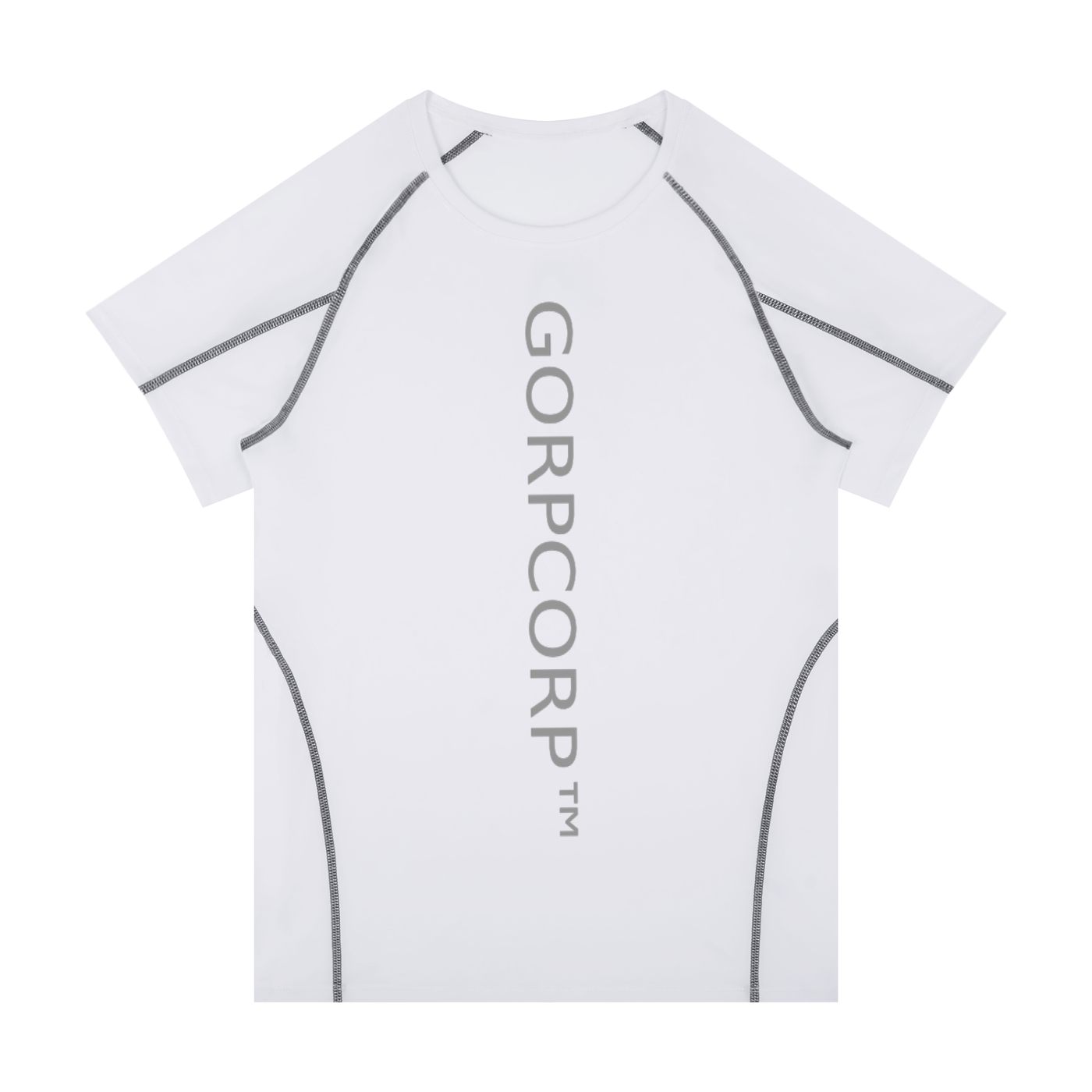 GORPCORP™ ACTIVE TEE - WHITE/BLACK CONTRAST